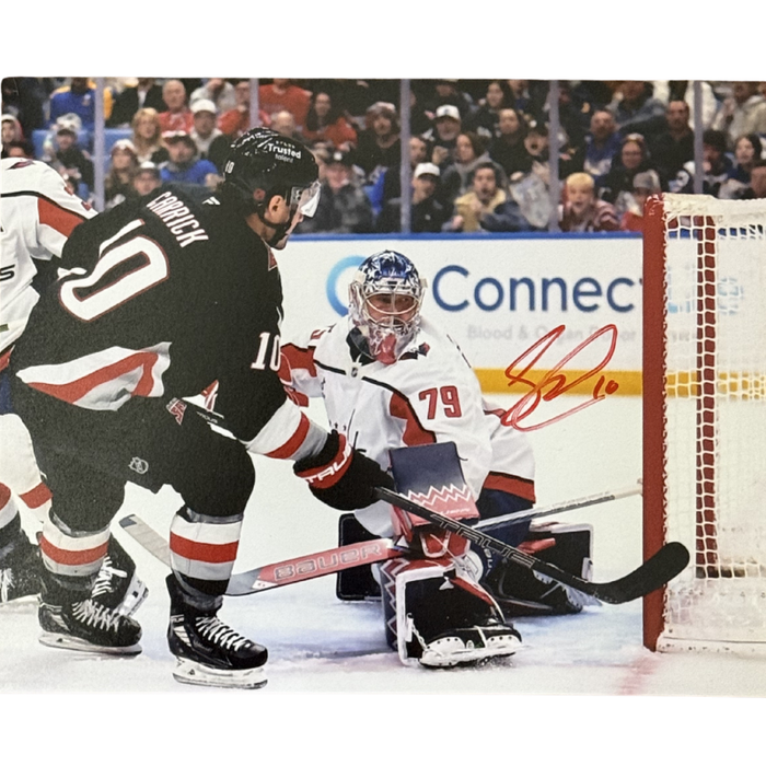 Sam Carrick Signed Scoring Goal vs. Washington Capitals Photo