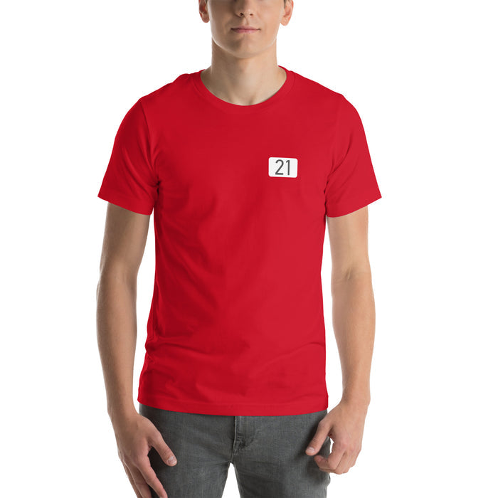 Section 42, Row 37, Seat 21 | The Red Seat Fenway Park | Unisex T-Shirt