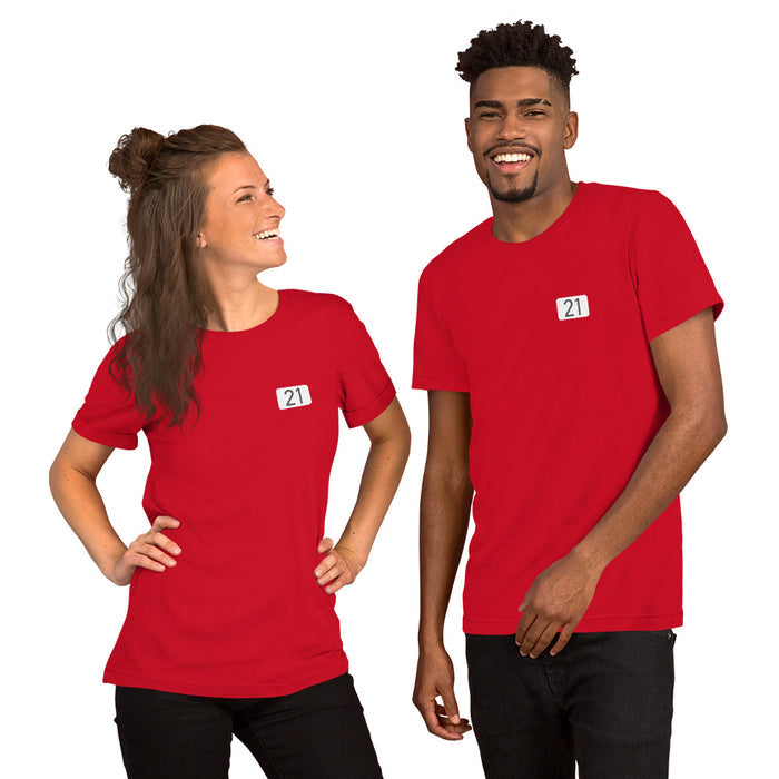 Section 42, Row 37, Seat 21 | The Red Seat Fenway Park | Unisex T-Shirt