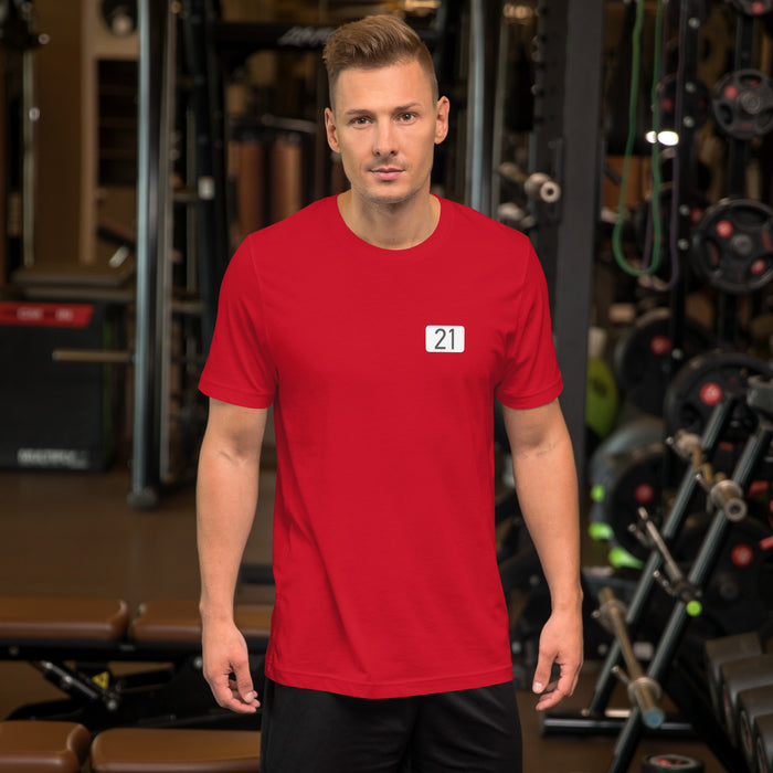 Section 42, Row 37, Seat 21 | The Red Seat Fenway Park | Unisex T-Shirt