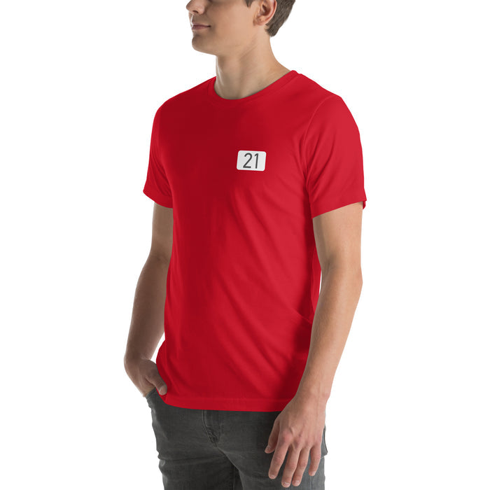 Section 42, Row 37, Seat 21 | The Red Seat Fenway Park | Unisex T-Shirt