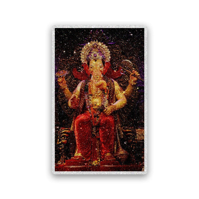 Shree Ganesh 0.2 Glitter Sticker - Glitter Stickers | STICK IT UP