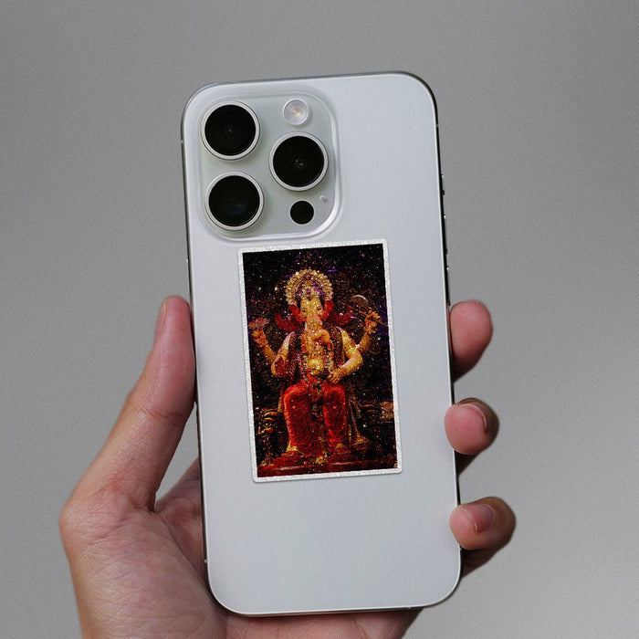 Shree Ganesh 0.2 Glitter Sticker - Glitter Stickers | STICK IT UP