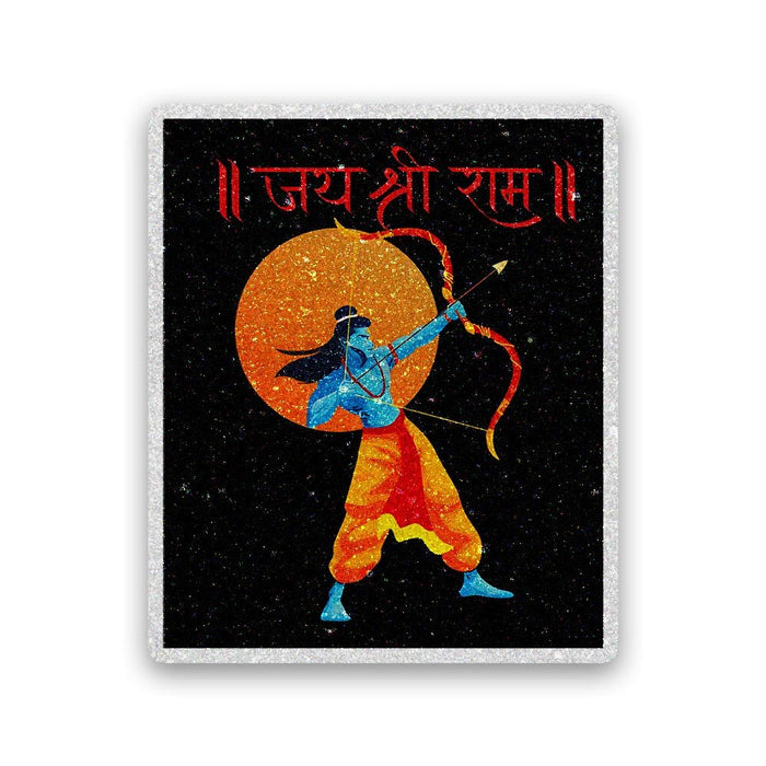 Shree Ram 5.0 Glitter Sticker - Glitter Stickers | STICK IT UP