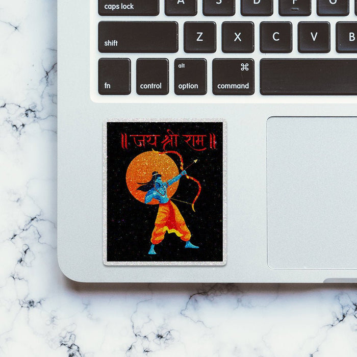 Shree Ram 5.0 Glitter Sticker - Glitter Stickers | STICK IT UP