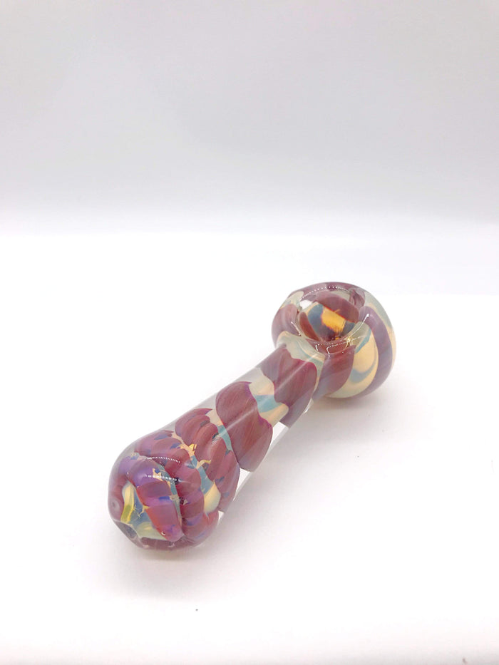 Smoke Station Hand Pipe Silver Fumed Spoon with Ribbon Hand Pipe