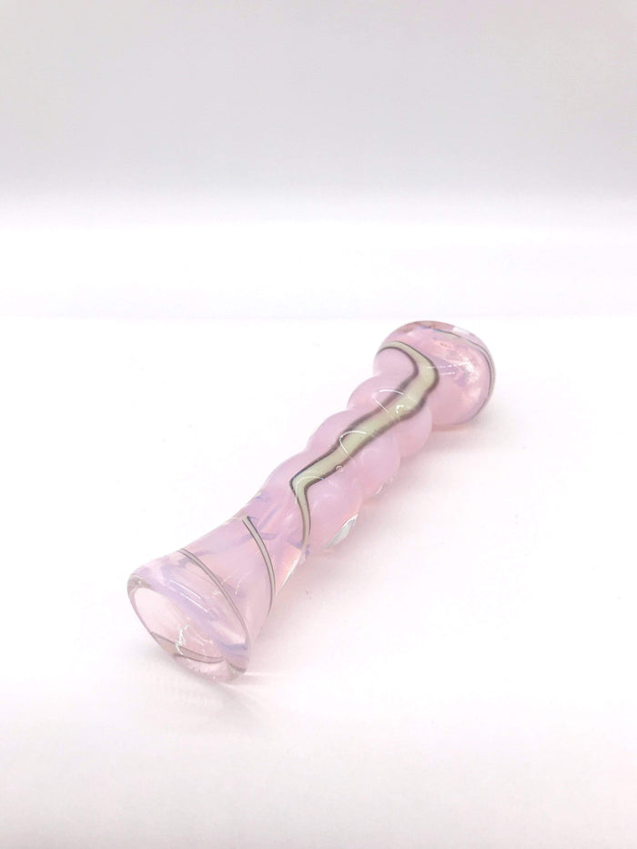 Smoke Station Hand Pipe Single Striped Inside-Out Chillum