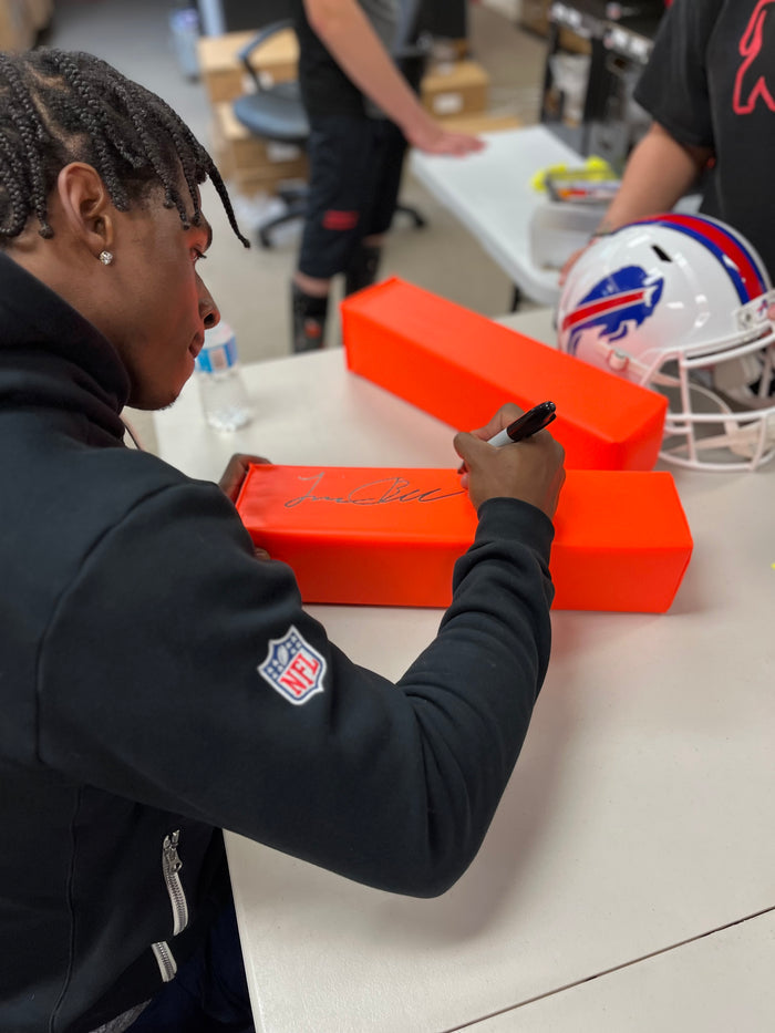 Skyler Bell Signed Replica End Zone Pylon with "Bills Mafia"
