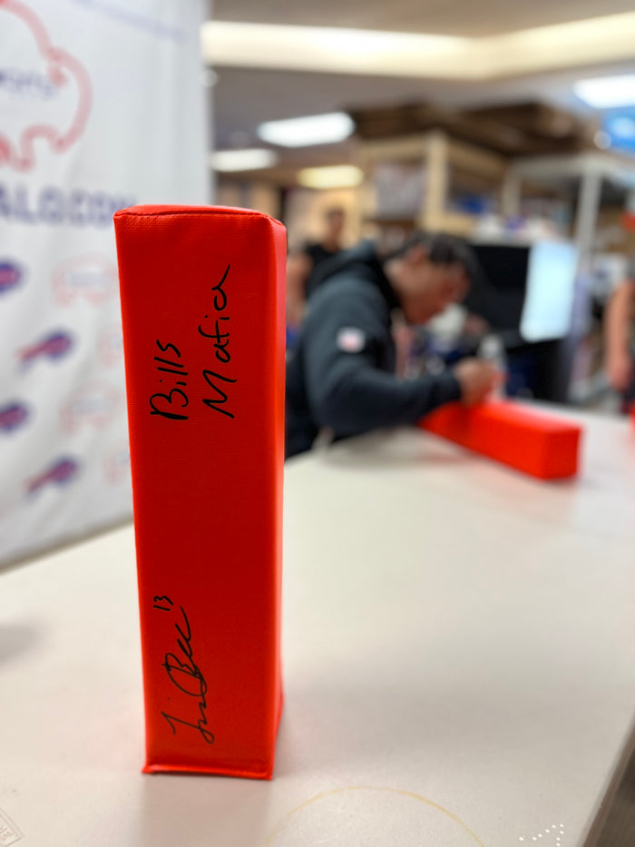 Skyler Bell Signed Replica End Zone Pylon with "Bills Mafia"