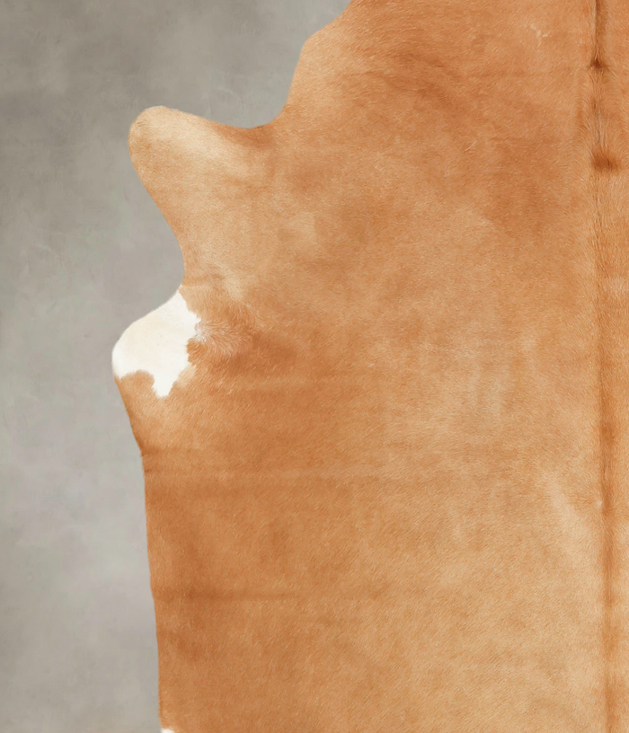 Solid Brown Cowhide Rug #B2228