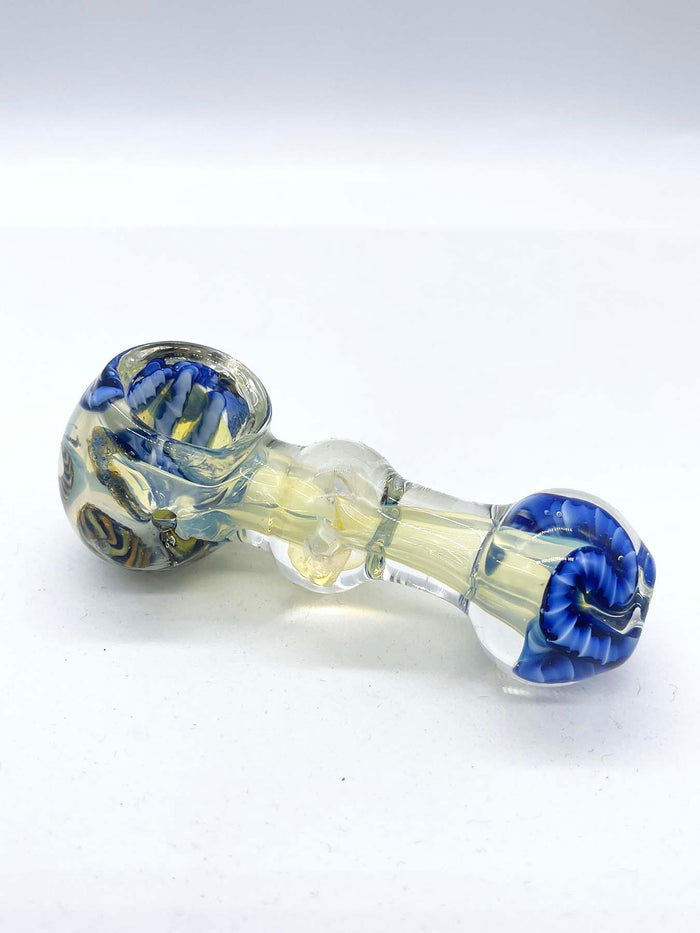 Solid Fumed Inside-Out Spoon with Snake Ribbons