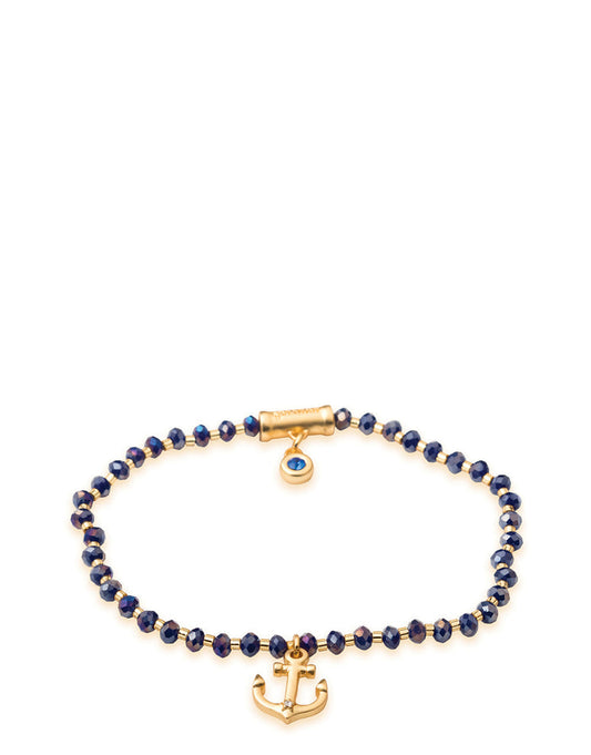 Spartina 449 - Bracelet - Twinkle Stretch Bracelet Blue - Anchor - Findlay Rowe Designs