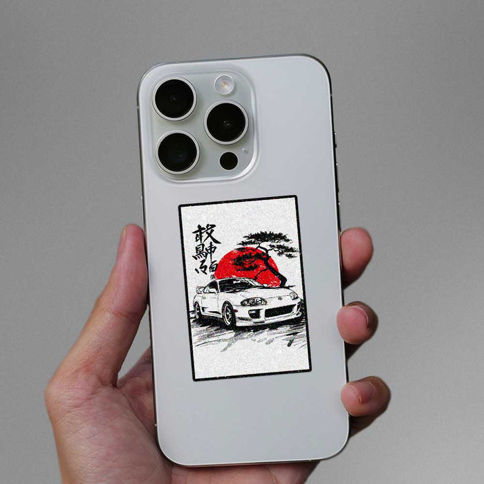 Sports Car Sketch Art Glitter Sticker - Glitter Stickers | STICK IT UP
