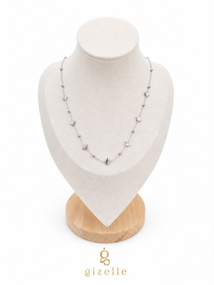 SS Tiny Star Necklace Silver(Gizelle)