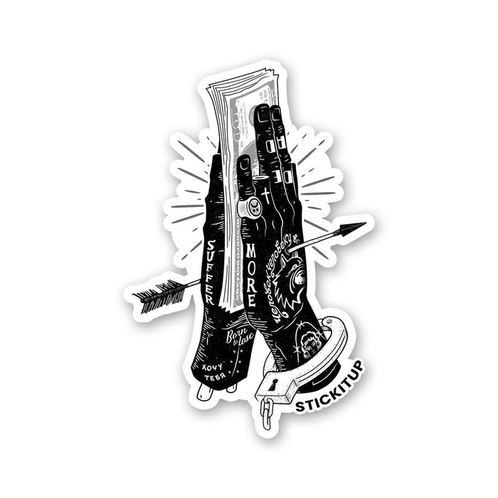 SUFFER MORE Sticker - Stickers | STICK IT UP