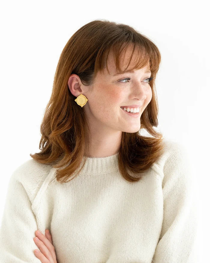 Susan Shaw - Earrings - Coin Studs - Findlay Rowe Designs