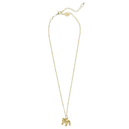 Susan Shaw - Necklace - Dainty Bulldog - Findlay Rowe Designs