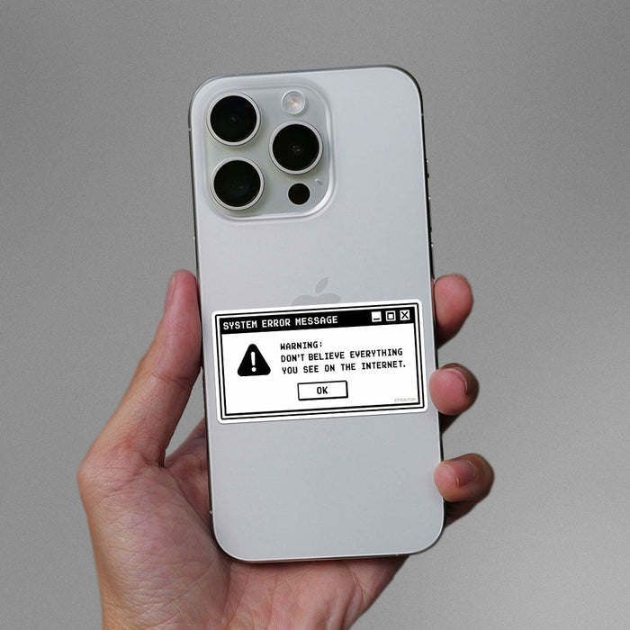 System Error Message Sticker - Stickers | STICK IT UP