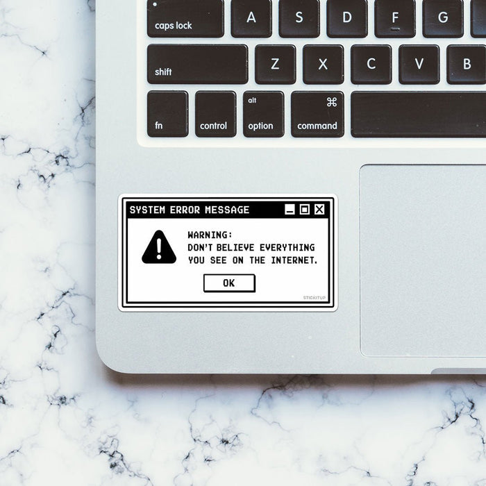 System Error Message Sticker - Stickers | STICK IT UP