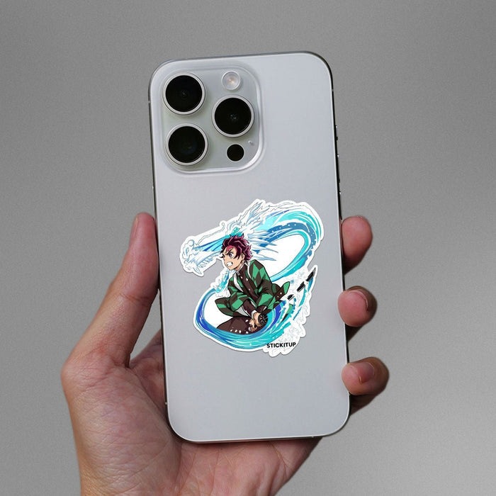 Tanjiro water breathing forms Sticker - Stickers | STICK IT UP