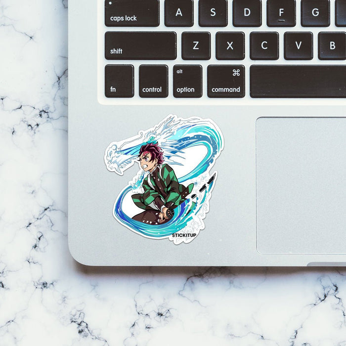 Tanjiro water breathing forms Sticker - Stickers | STICK IT UP