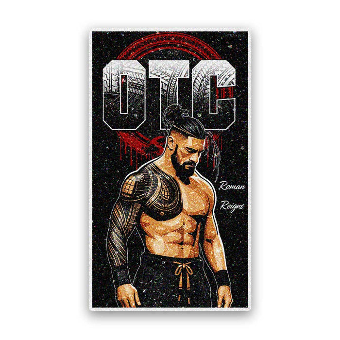 Tattooed Fighter Glitter Sticker - Glitter Stickers | STICK IT UP