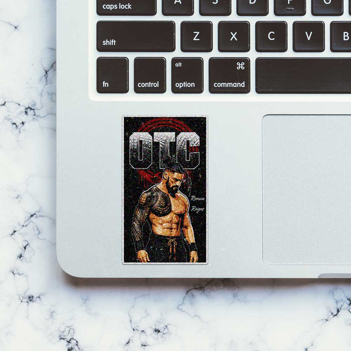 Tattooed Fighter Glitter Sticker - Glitter Stickers | STICK IT UP
