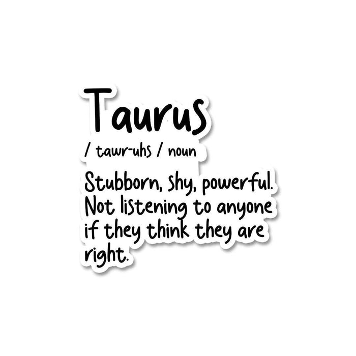 Taurus Sticker - Stickers | STICK IT UP