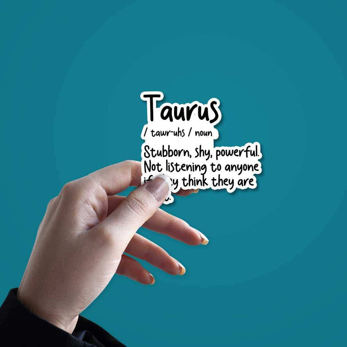 Taurus Sticker - Stickers | STICK IT UP