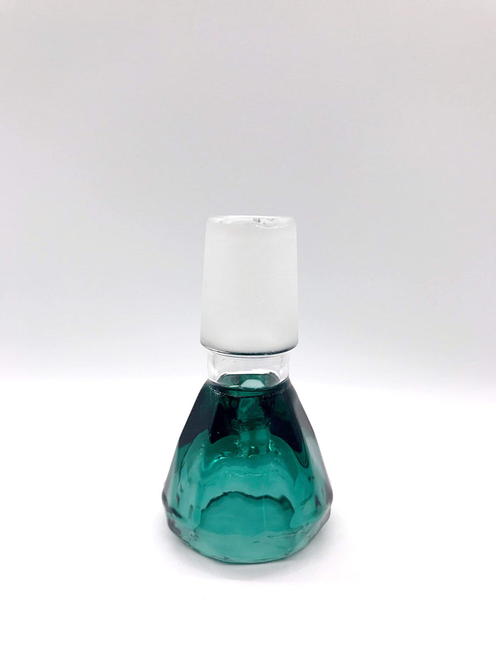 Smoke Station Waterpipe Bowl Emerald Thick Diamond-Cut Waterpipe Bowl - 19mm