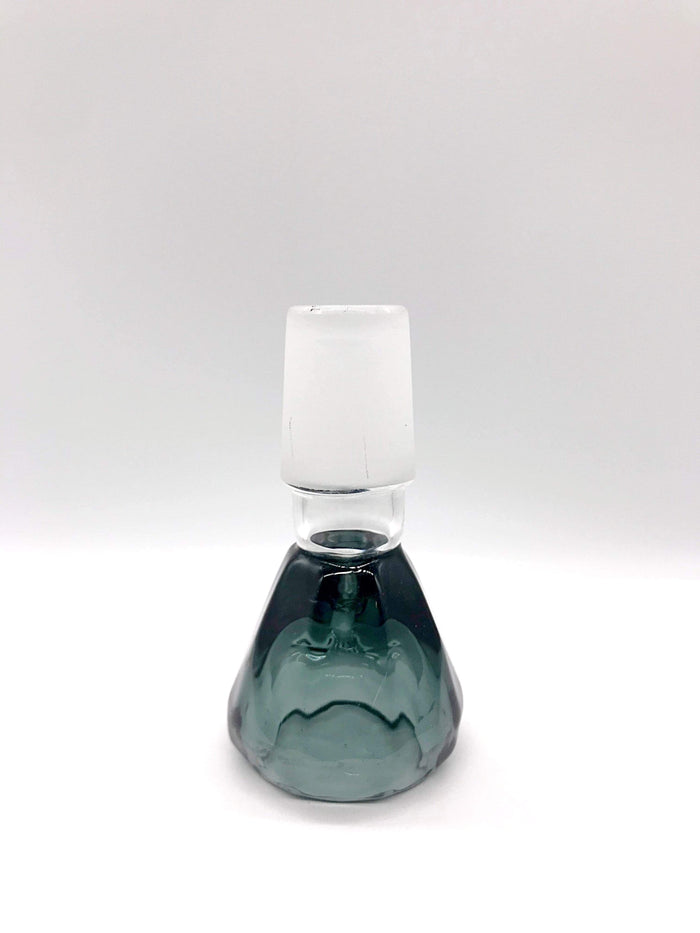 Smoke Station Waterpipe Bowl Gray Thick Diamond-Cut Waterpipe Bowl - 19mm