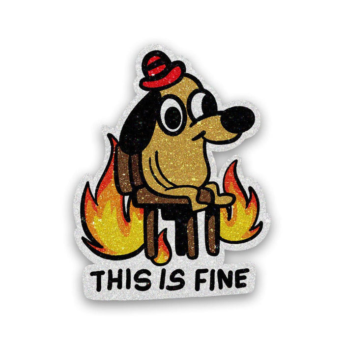 This is Fine Glitter Sticker - Glitter Stickers | STICK IT UP