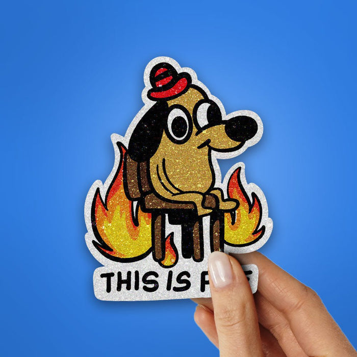 This is Fine Glitter Sticker - Glitter Stickers | STICK IT UP