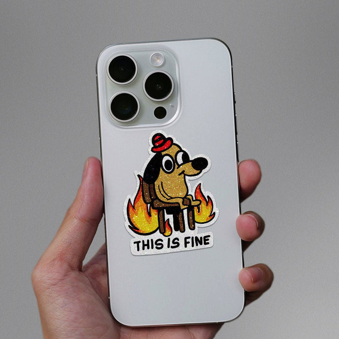 This is Fine Glitter Sticker - Glitter Stickers | STICK IT UP