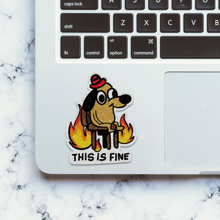 This is Fine Glitter Sticker - Glitter Stickers | STICK IT UP