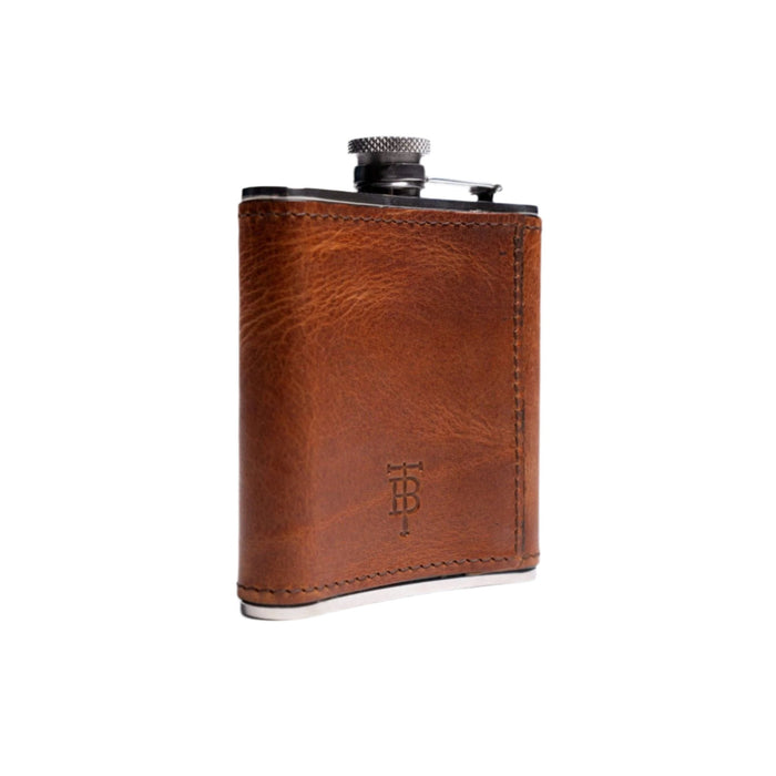 Tom Beckbe Hip Flask (6oz) Chestnut