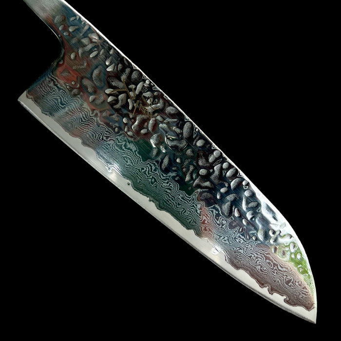 Tsunehisa AUS10 Tsuchime Damascus Santoku - Blade Only