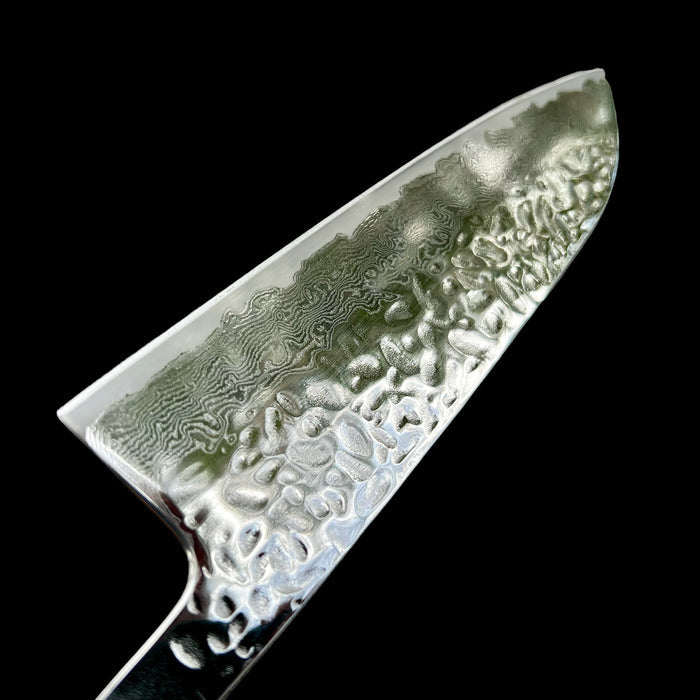 Tsunehisa AUS10 Tsuchime Damascus Santoku - Blade Only