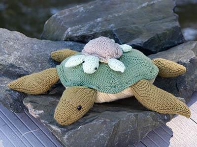 Turtle and Hatchling Pattern Universal Yarn