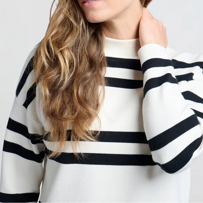 Turtleneck Stripe Sweater (Yaya)