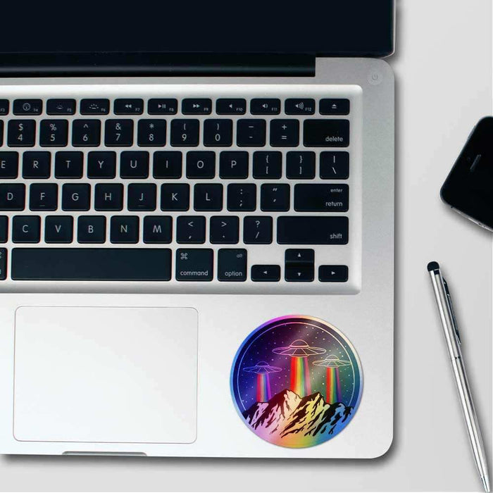 Ufo rainbow Holographic Stickers - Holographic stickers | STICK IT UP
