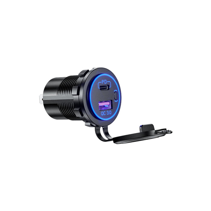 USB Panel Mount (12V/24VDC Input, USB Output)