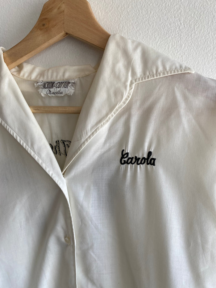 Vintage 1950/60’s “the Wonder Bar” Button-Up Bowling Shirt - La Lovely Vintage