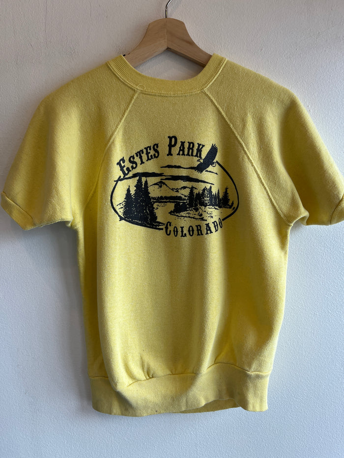 Vintage 1960/70’s Estes Park Short Sleeve Sweatshirt - La Lovely Vintage