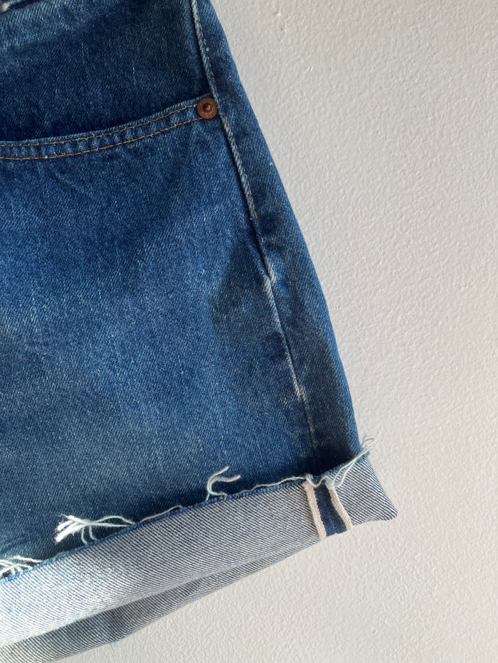 Vintage 1980’s Levi’s 501 Selvedge Denim Shorts - La Lovely Vintage