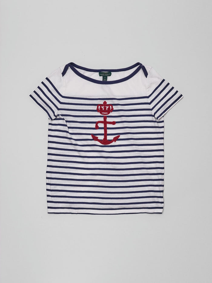 Vintage Nautical Boatneck T-Shirt