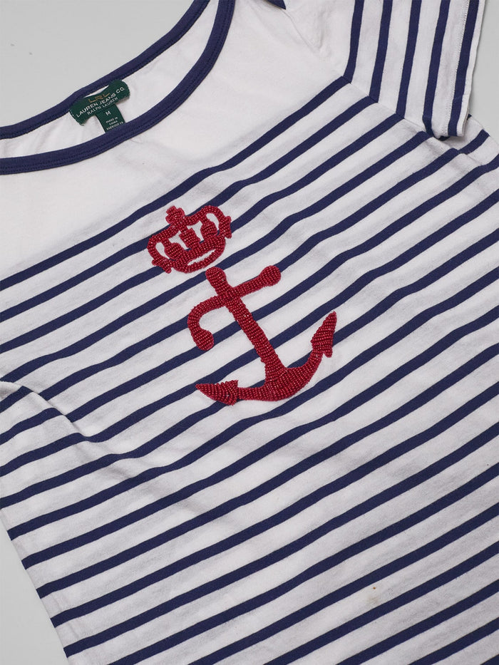 Vintage Nautical Boatneck T-Shirt