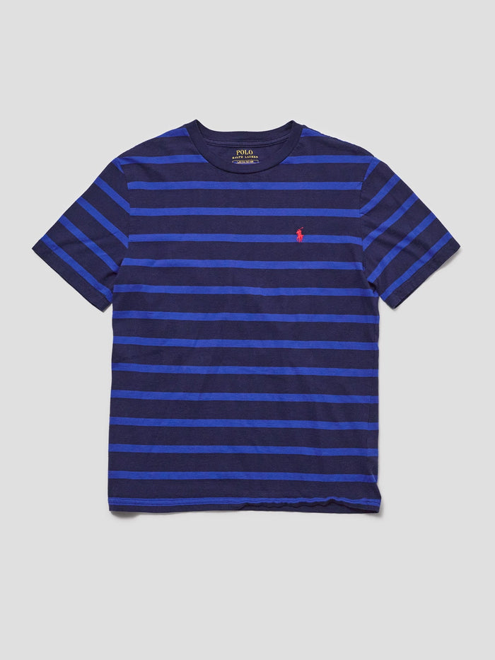 Vintage Polo Ralph Lauren Navy & Blue Striped Tee