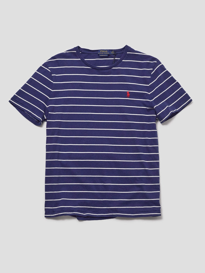 Vintage Polo Ralph Lauren Navy & White Striped Tee