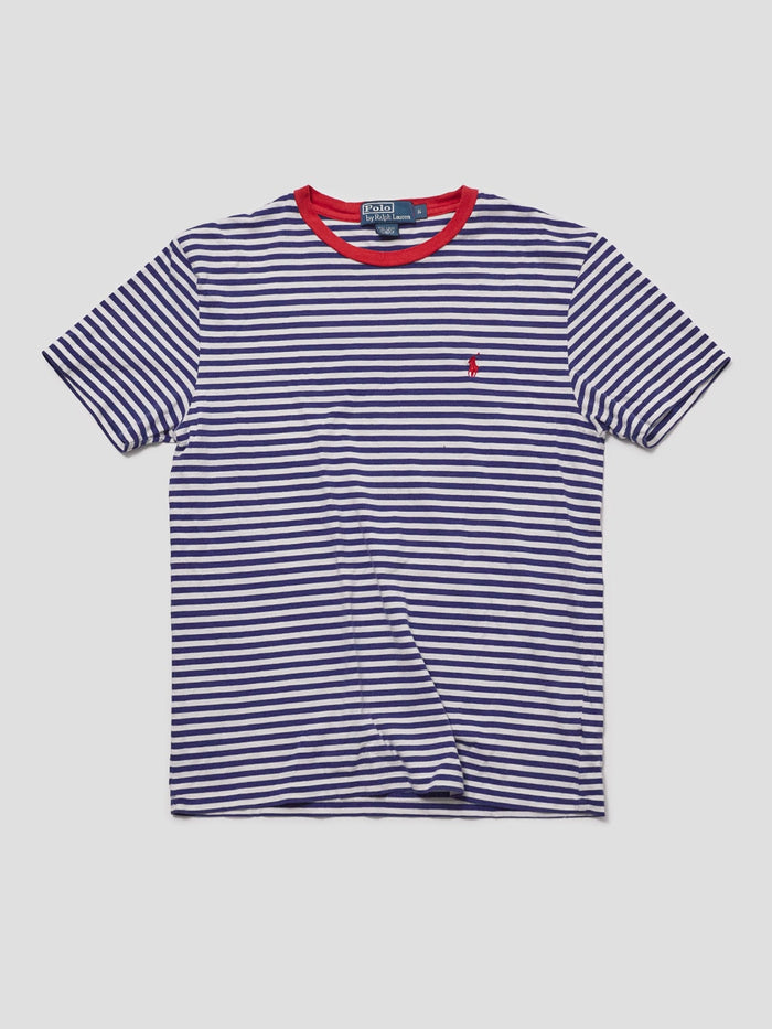 Vintage Polo Ralph Lauren Red White & Blue Striped Tee